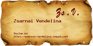 Zsarnai Vendelina névjegykártya